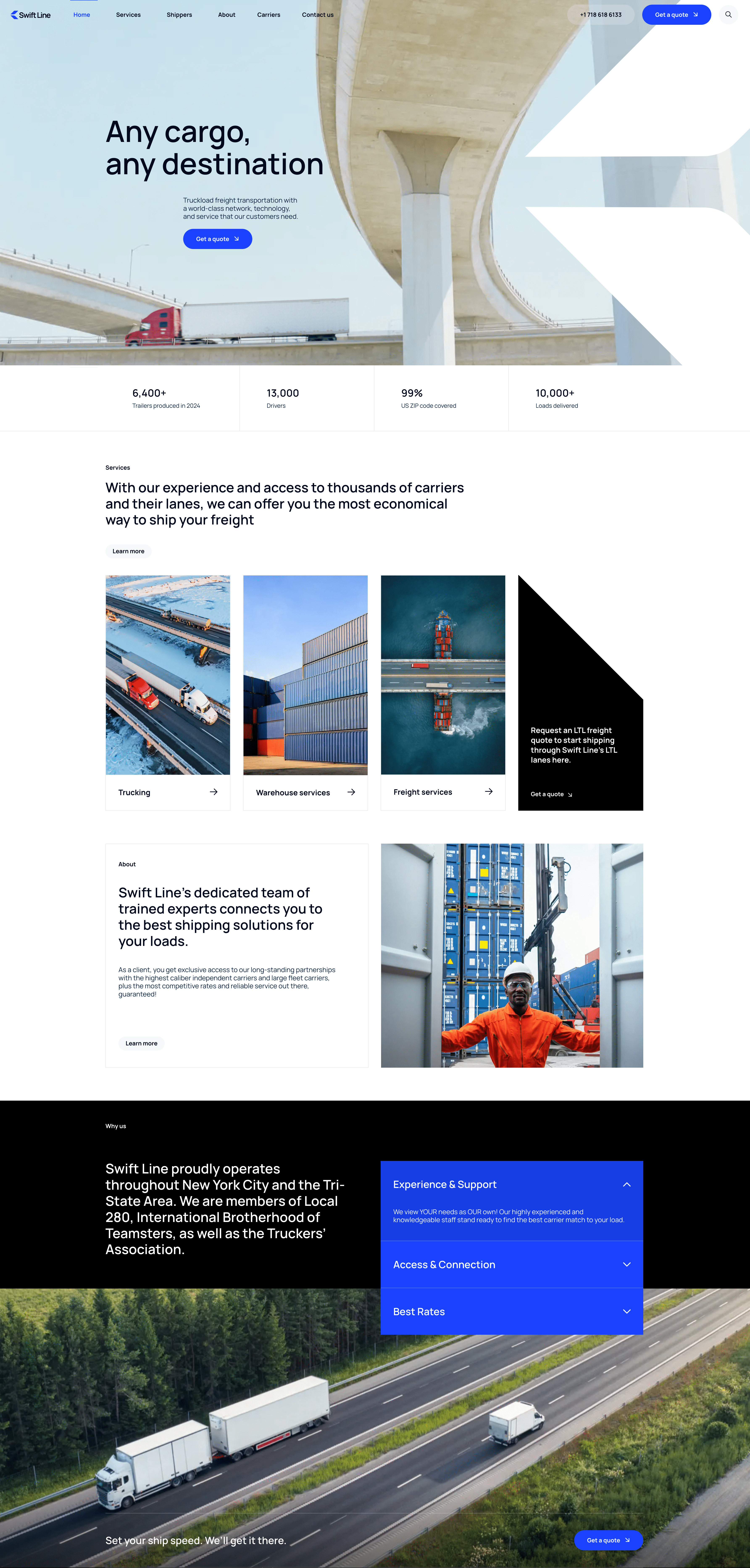 Swiftline website 1