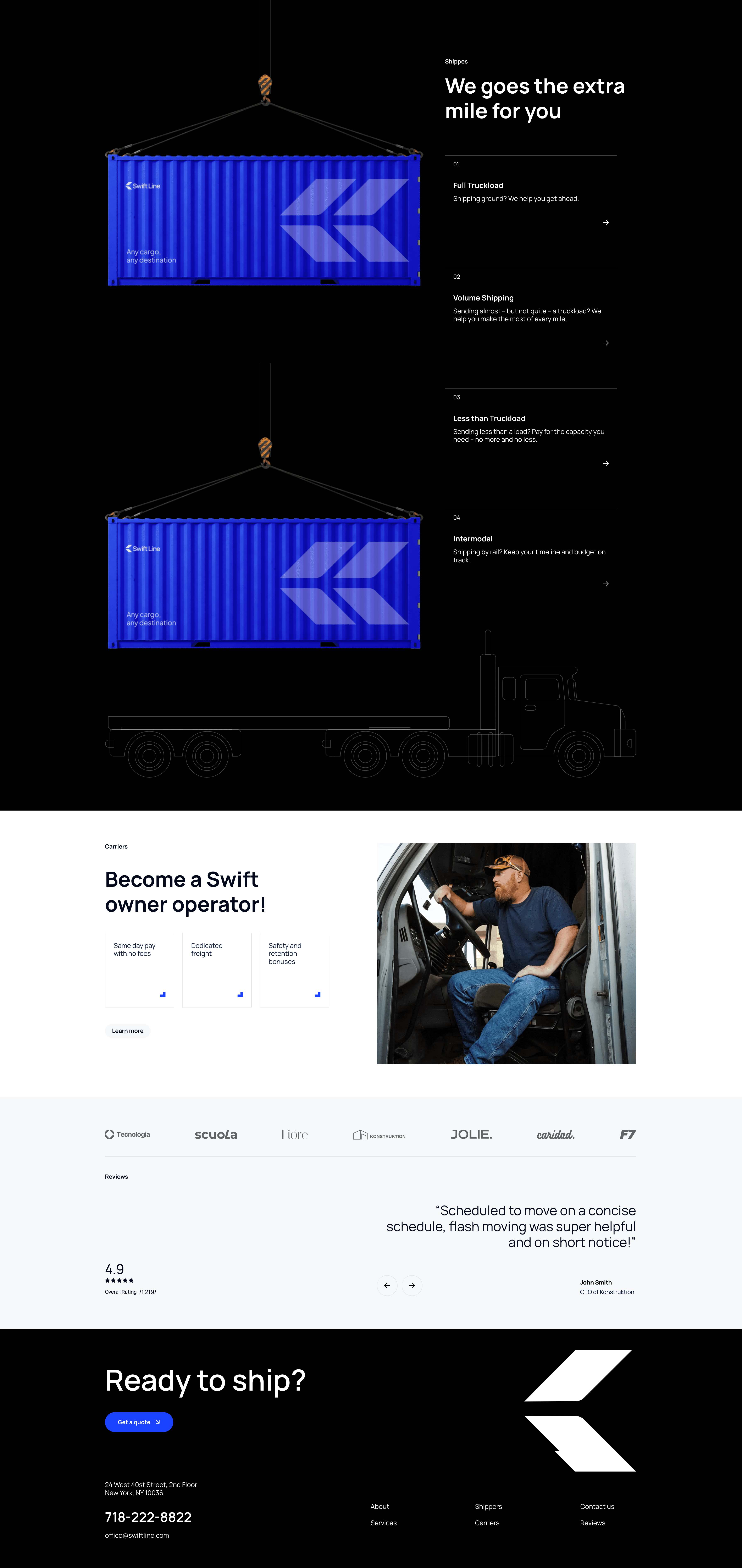 swift line website 2